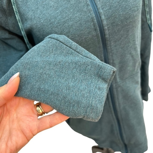 L.L. Bean Blue Cotton Blend Lightweight Hoodie Size XS - Picture 6 of 10